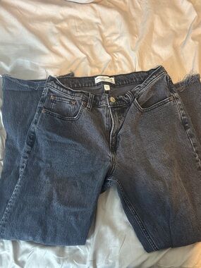 Abercrombie & Fitch Straight Leg Black Wash Jeans
